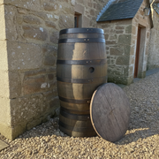 200L Black Ringed Oak Barrel Water Butt